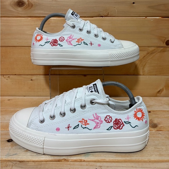 Converse Shoes - Converse Chuck Taylor All Star Lift Platform Summer Embroidery - A10822C W 9